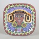 L'Art presents: Jane Wålstedt, Large Ceramic Wall Plaque with Female Portrait.