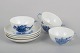 L'Art presents: Royal Copenhagen, Blue Flower Curved, set of four Large Teacups with Saucers.