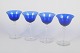 L'Art presents: Monica Bratt for Gullaskruf, set of four wine glasses.