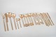 L'Art presents: Sigvard Bernadotte for Scanline, complete bronze dinner cutlery set for five with serving ...