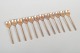L'Art presents: Sigvard Bernadotte for Scanline, set of twelve bronze coffee spoons.