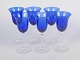 L'Art presents: Monica Bratt for Gullaskruf, set of six wine glasses.