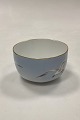 Danam Antik presents: Bing and Grøndahl Seagull with Gold Seven-sided Bowl