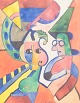 Per F. Engström, watercolour, listed Swedish artist.