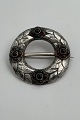 Danam Antik presents: Early Georg Jensen Silver Brooch with Green Stones No. 4