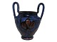 Antik K presents: Kähler art potteryBlue vase with two tall handles from around 1920-1930