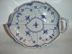 Blue Fluted Half Lace,Leaf Shaped Cake Dish,  Sold