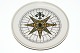 Royal Copenhagen Compass Platte, Gossip compass 1772SOLGT