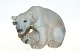 Bing & Grondahl Figure, polar bear sittingForm: Dahl-JensenDek. No. 1629 (KGL No. 4099)SOLD