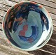 Eslau dänisch Keramik, schöne und gepflegte Schale mit polychromer Glasur, Unika Jahr 2000