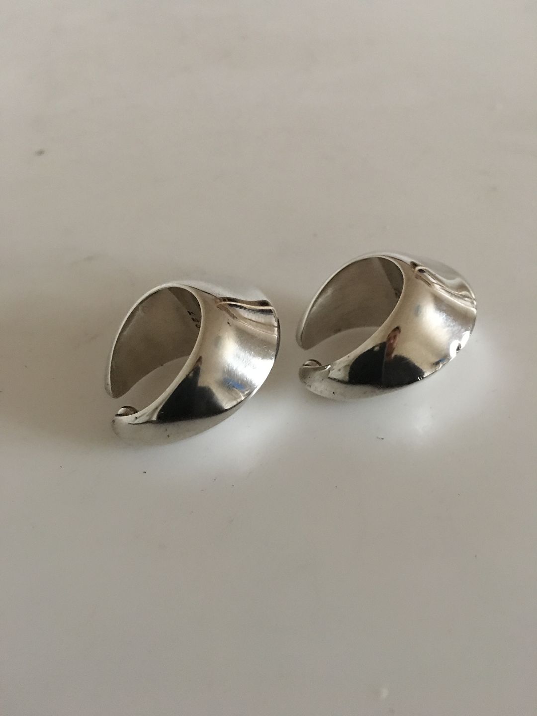 WorldAntique.net - Georg Jensen Sterling Silver Earrings by Nanna