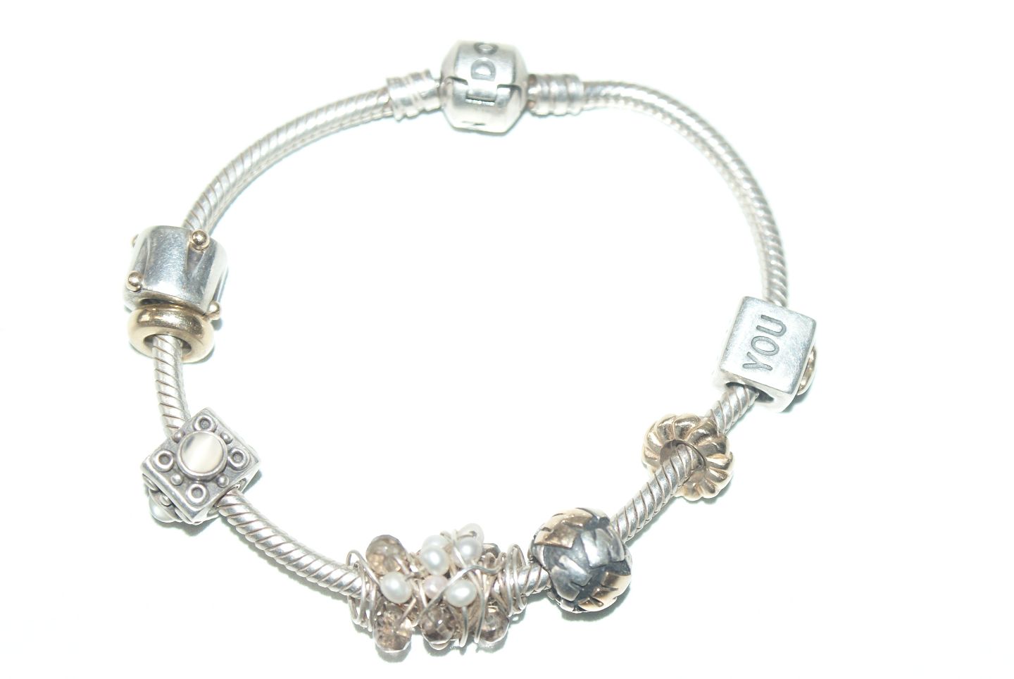 sne hvid Skynd dig nikkel WorldAntique.net - Pandora bracelet with charms