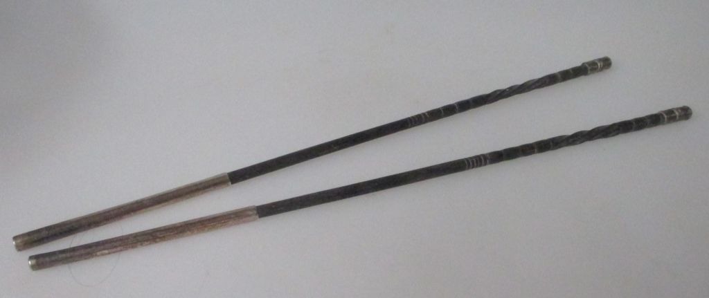 eating with sticks