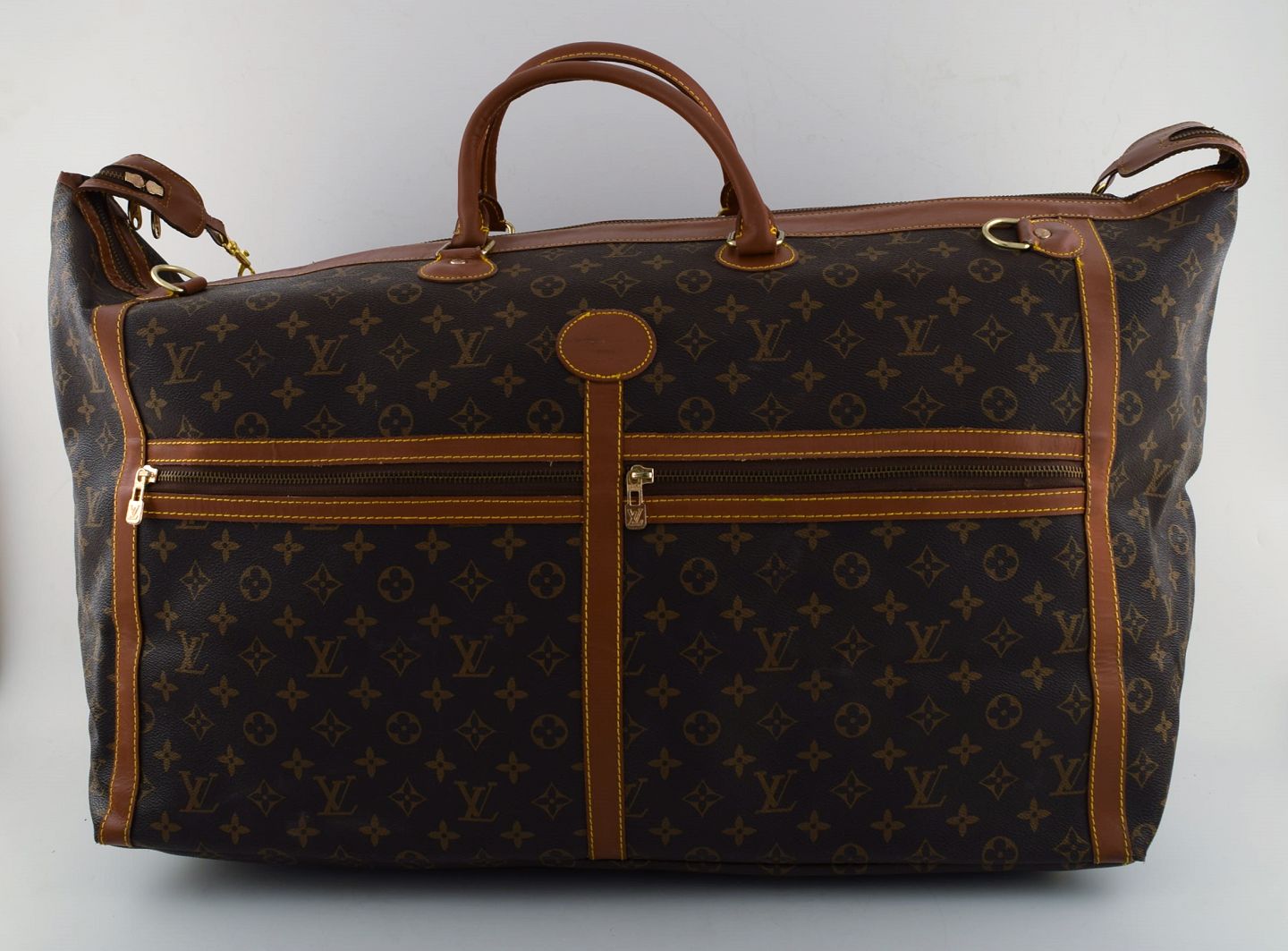 Rare Vintage Louis Vuitton Large Double Travel Bag