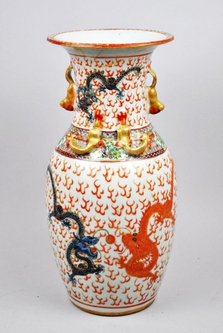 Worldantique Net Chinese Floor Vase 19 20 C Famille Rose Chinese Floor Vase 19 20 C Famille Rose