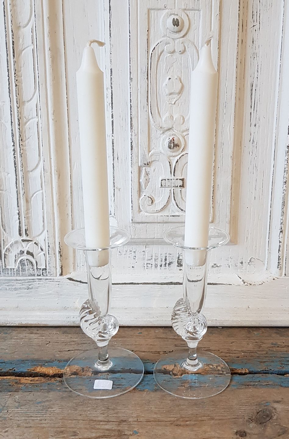 Holmegaard Neptune candlesticks 16 cm.