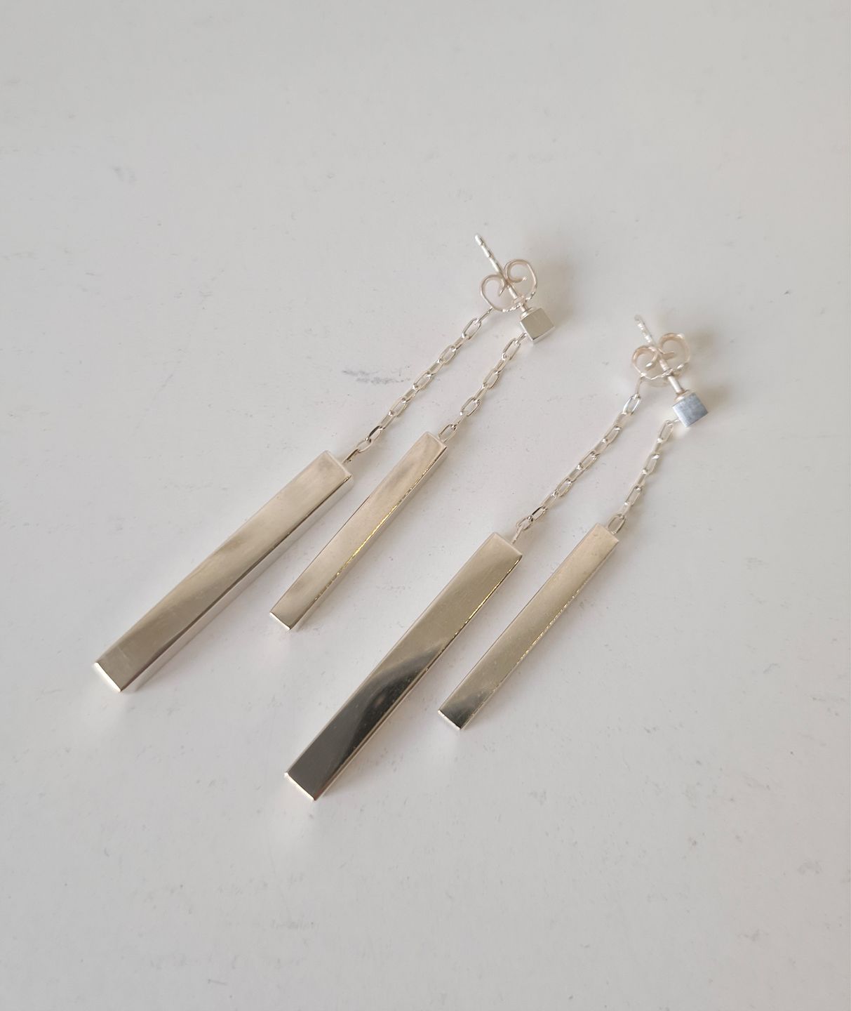 WorldAntique Georg Jensen Aria silver earrings