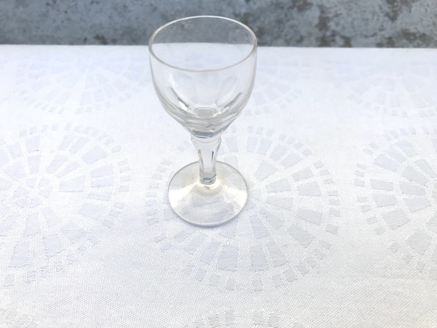 Wien Antik, Lyngby Glas, Denmark, Seven Clear Port Wine Glasses