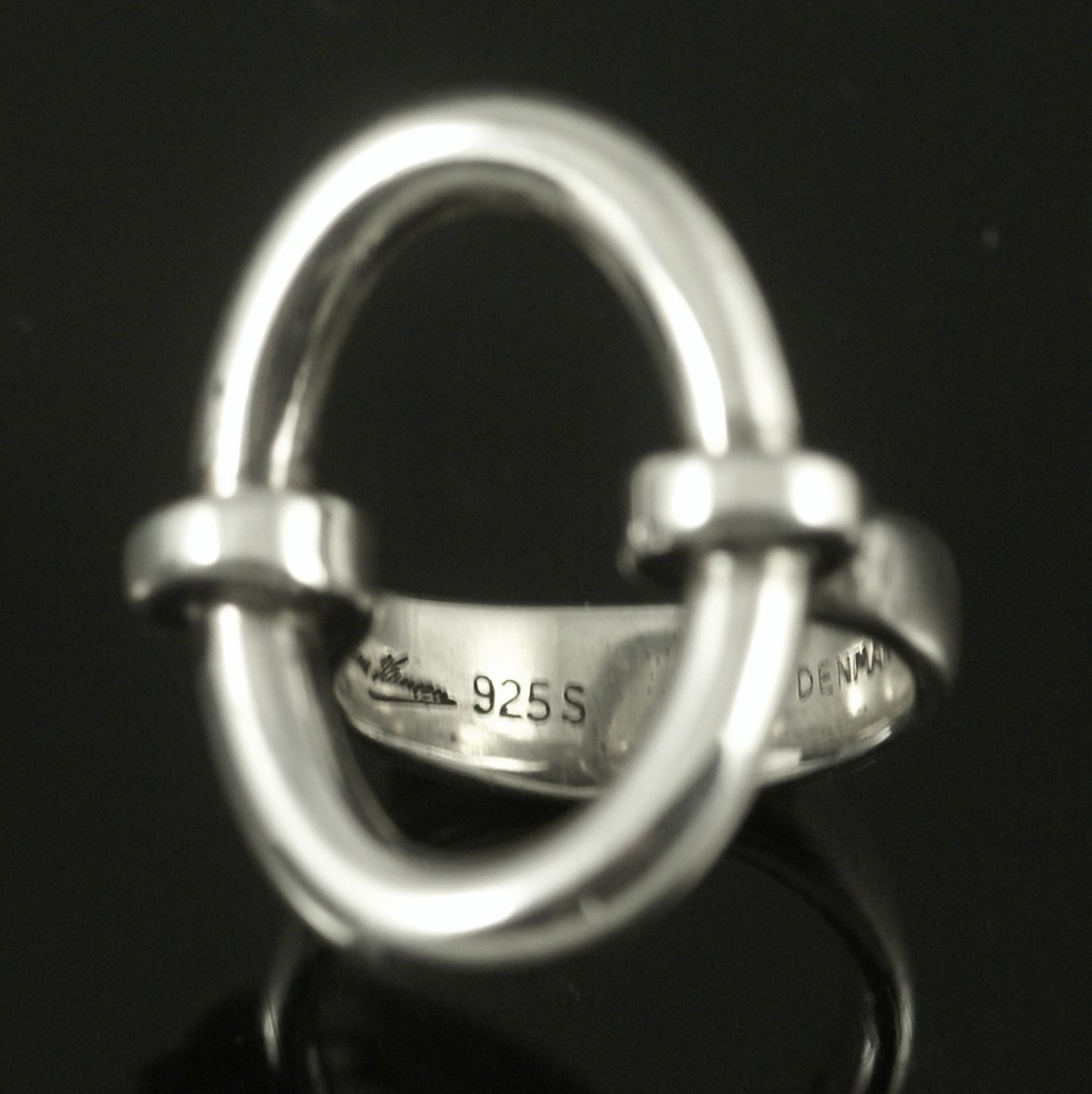 Bague Moderniste Hans Hansen En Argent 925 Taille 49 - Danemark, Occasion