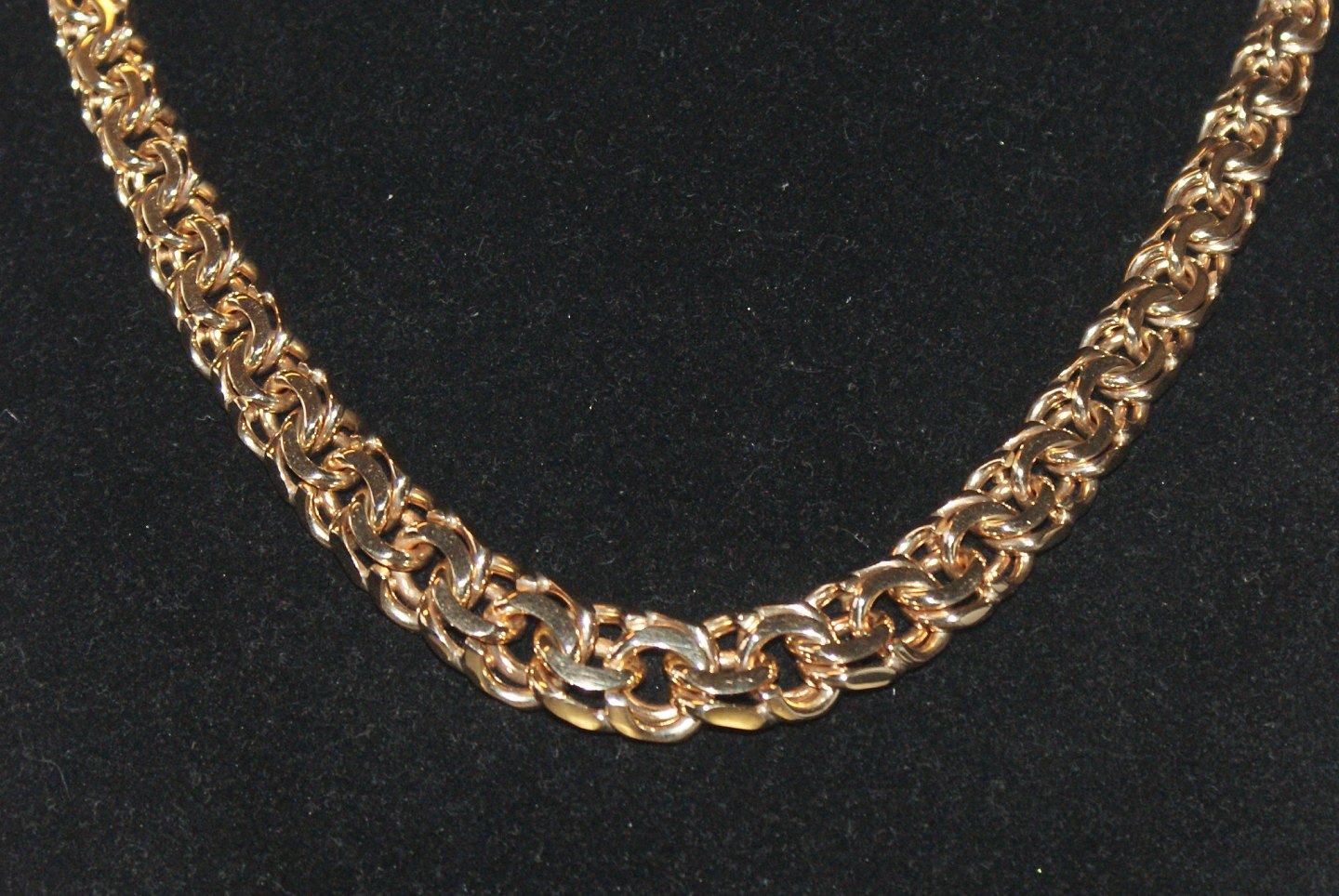 Heavy Bismark Necklace, 14 karat gold