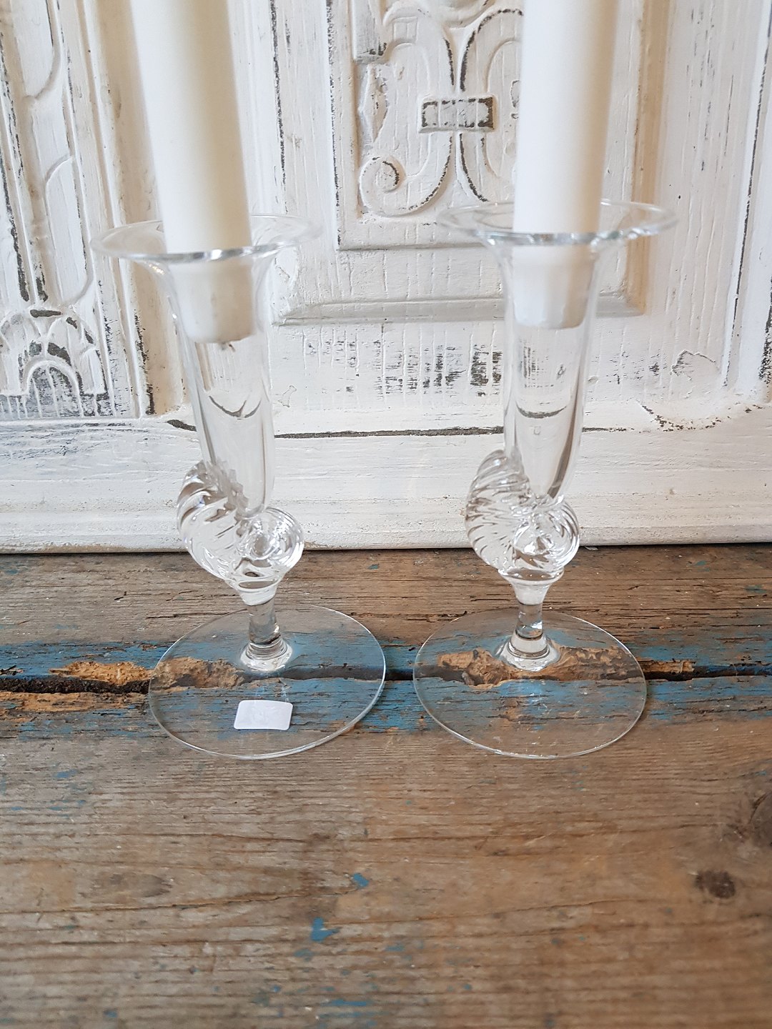 Holmegaard Neptune candlesticks 16 cm.