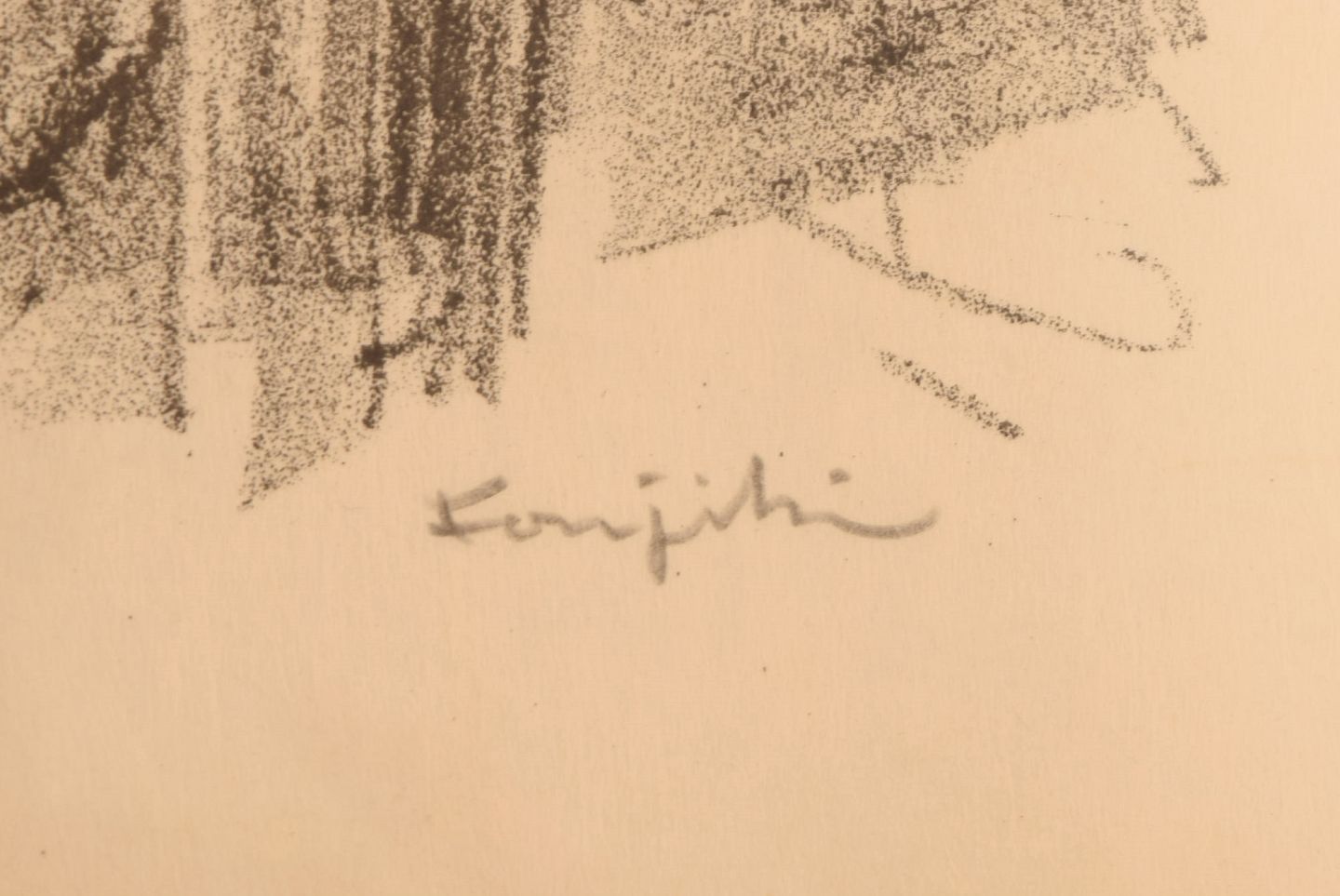 Leonard Tsuguharu Foujita, Indian ink on tracing paper, inscribed 'P