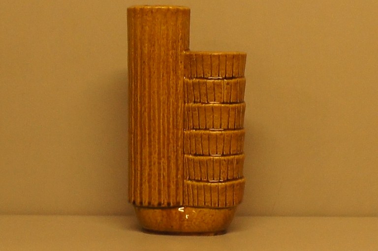 Large Rörstrand Gunnar Nylund Chamotte vase. 26 cm. high.