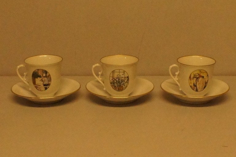 15 p. B & G coffee service. Designs after Carl Larsson