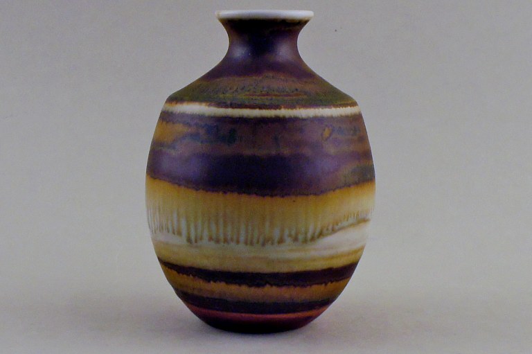 Pottery vase Höganäs, Signed, John Andersson Atejlé.