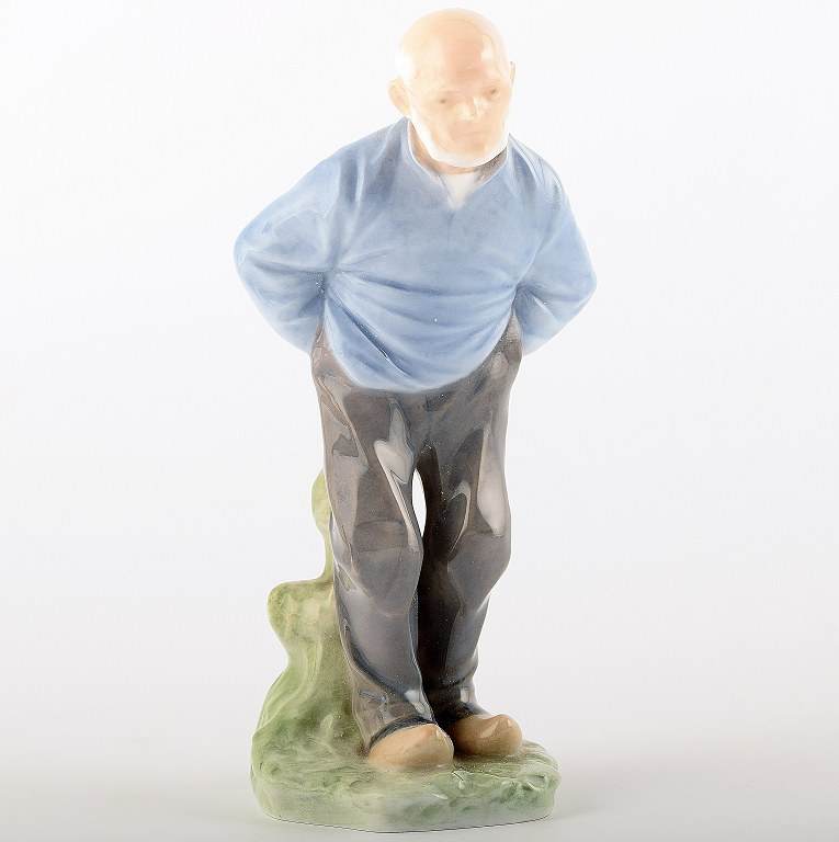 Rare Royal Copenhagen Porcelain figurine number 1001, older man.