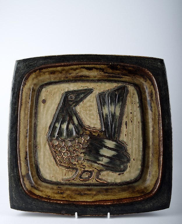 Royal Copenhagen stoneware dish by Jorgen Mogensen. 
