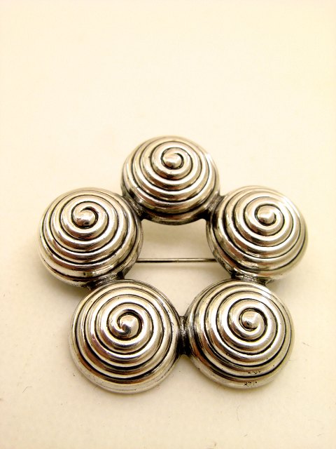 Hans Hansen sterling silver brooch sold