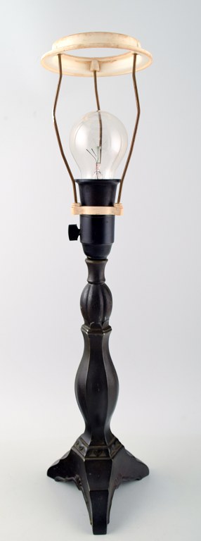 Just Andersen: Table Lamp, patinated metal.