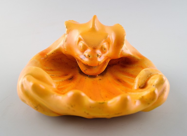 Karl Hansen Reistrup for Kähler, devil, yellow glaze.
