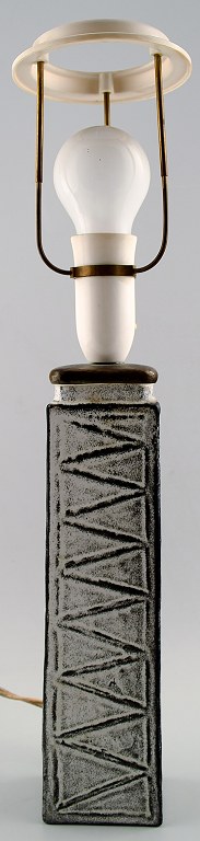 Kähler, Denmark, glazed stoneware table lamp, 1960s.
Designed by Nils Kähler.