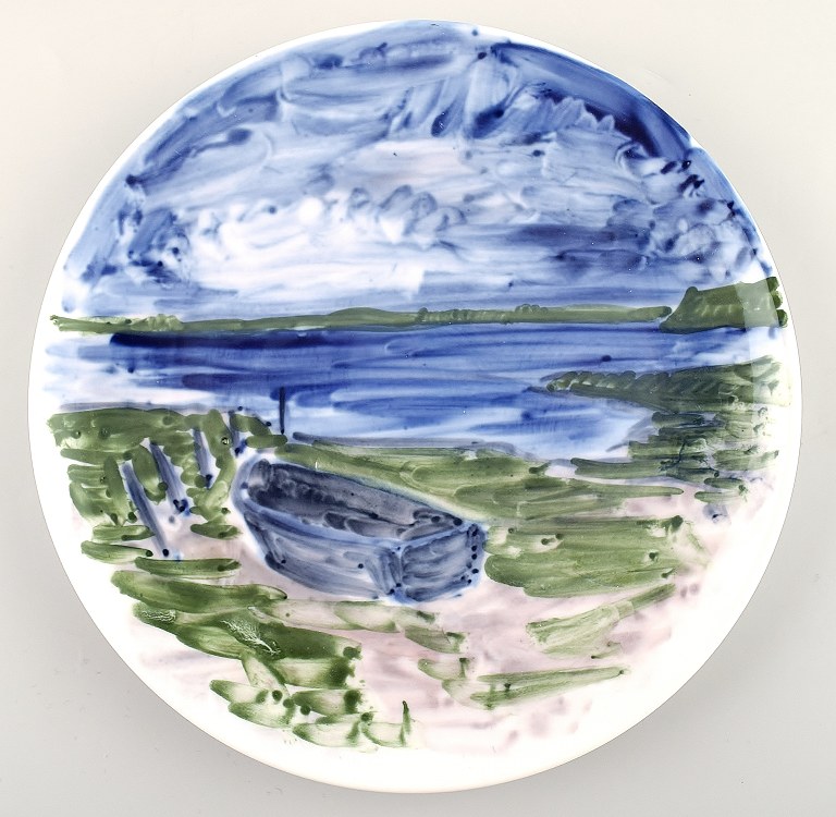 Lars Swane for Royal Copenhagen, unique sample plate.
