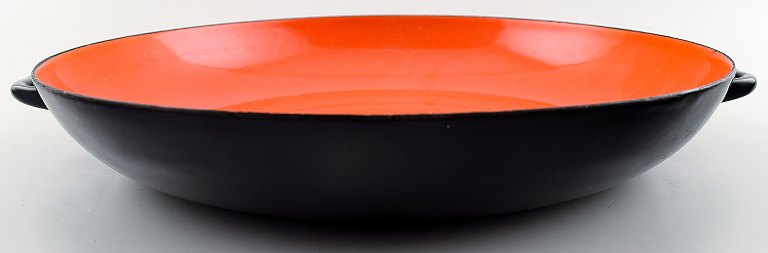 Orange Krenit dish by Herbert Krenchel. 
