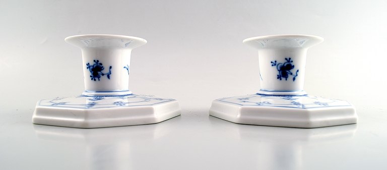 Royal Copenhagen Blue fluted pair of candlesticks.
No. 1/3334.