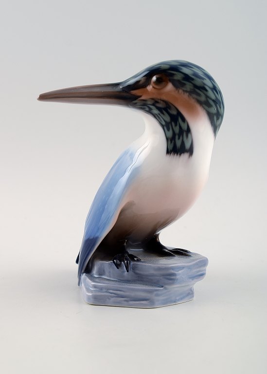 B&G, Bing & Grøndahl, porcelain figurine, Kingfisher by Dahl Jensen, nr. 1619.