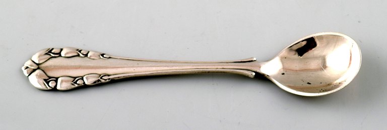 Georg Jensen Lily of the valley silver salt spoon.
