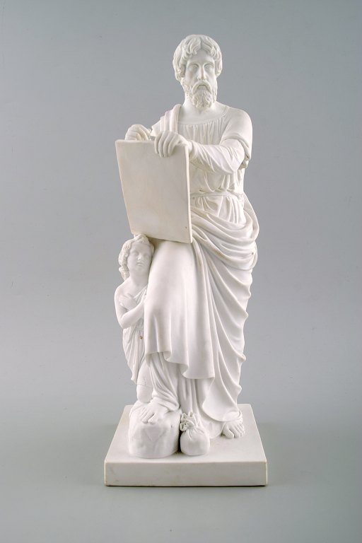 Antique b & g / Bing & Grondahl after Thorvaldsen, biscuit figure of Apostle, 
rare model.