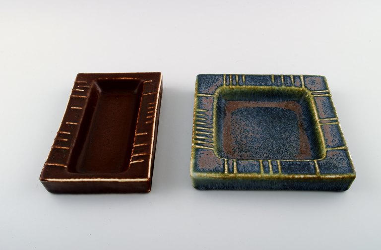 Carl Harry Stalhane, Two Rörstrand stoneware dishes.
