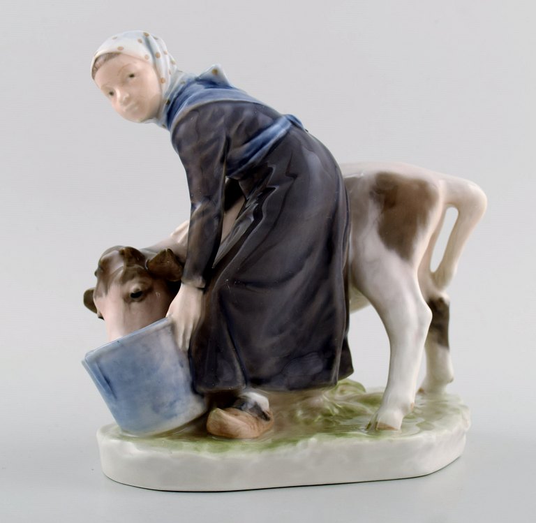 Girl with calf (no. 779) from Royal Copenhagen.
