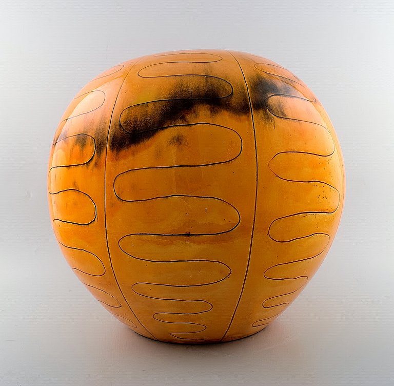 Large Kähler, Denmark, Svend Hammershøi/Hammershoi, glazed floor vase in 
stoneware.