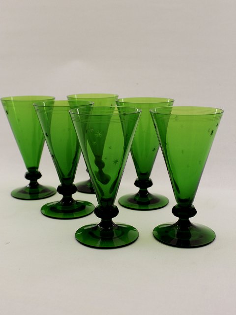 Stjerneborg green white wine glass sold