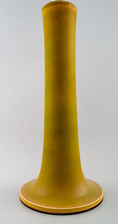 Berndt Friberg Studio large ceramic lamp. Modern Swedish design. Unique, 
handmade. approx. 1950s.