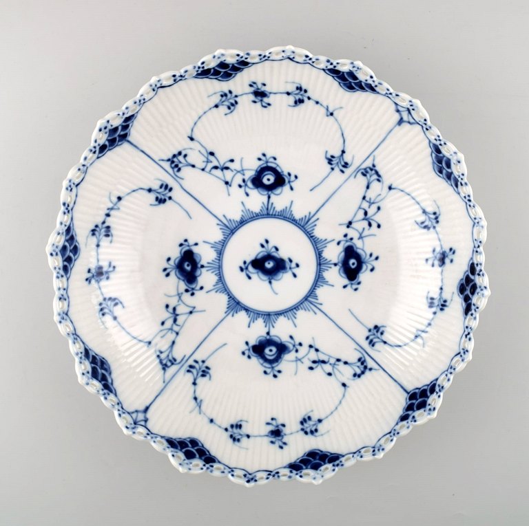 Royal Copenhagen Blue Fluted Full Lace, salad / fruit bowl.