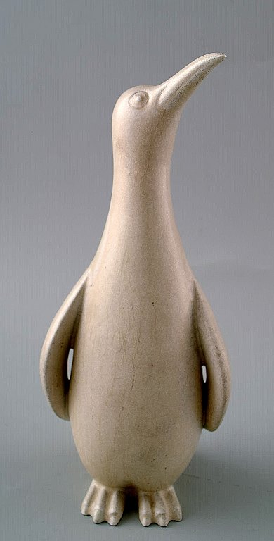 Rörstrand / Rorstrand stoneware figure of Gunnar Nylund, penguin.
