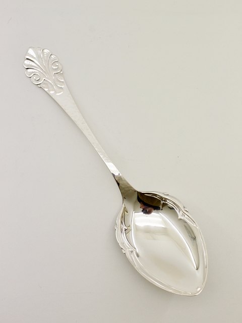 Silver serving spoon