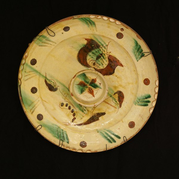 A large fischplate. Horsens, Denmark, circa 1760. D: 34cm